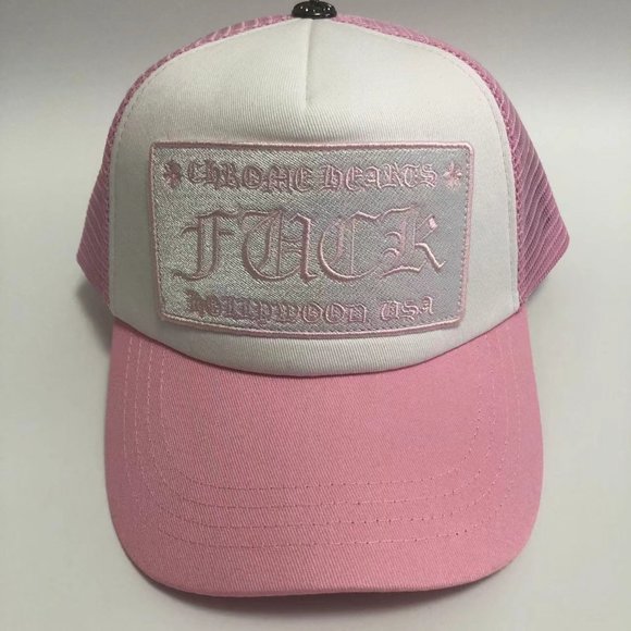 Chrome Hearts Travel Hat Sun Hat Embroidered Pink Logo main image 6